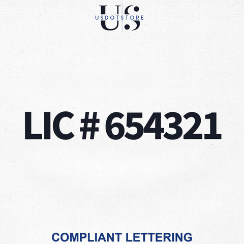 lic # decal