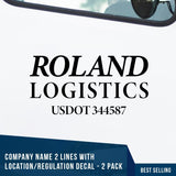 company name with usdot number