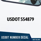 usdot number decal