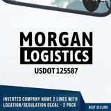 company name decal with usdot number