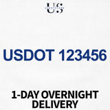 USDOT DECAL STICKER 1 DAY OVERNIGHT DELIVERY