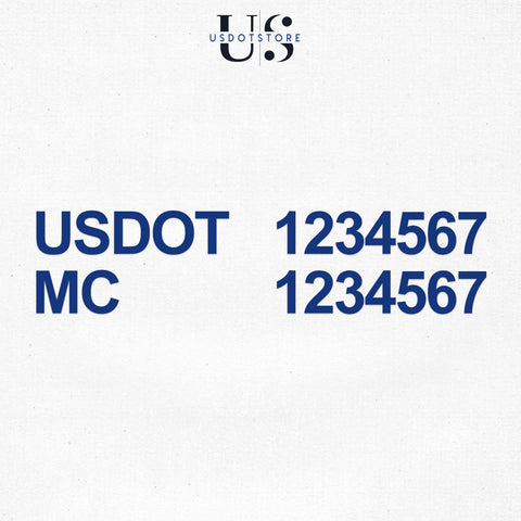 usdot mc number decal sticker